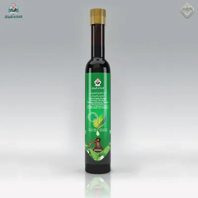 خلاصة الريحان المائية في خل التفاح الطبيعي