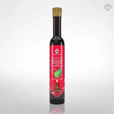 خلاصة قشر الرمان المائية في خل التفاح الطبيعي