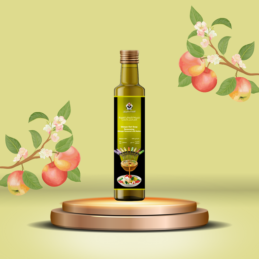 خل التفاح الطبيعي المُتبل بالأعشاب (خلطة الشوفان الفريدة).